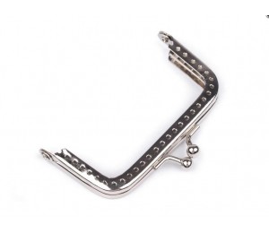 Taschenrahmen Rahmen für Geldbörsen 4 x 7,5cm silber